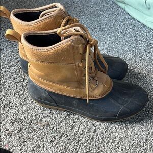 Women’s Tan and Black Boots